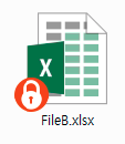 NetDrive 파일 보기에서 다른 팀원이 잠근 파일로 표시된 모습